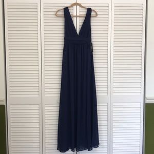 Navy maxi dress